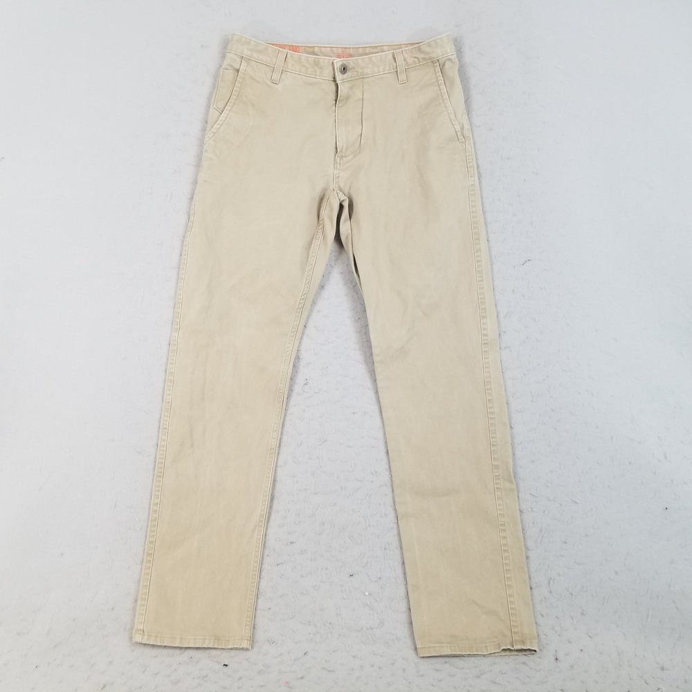 Dockers Pants Mens 31x32 Tan Khakis Straight Leg Stretch Cotton Casual Chinos